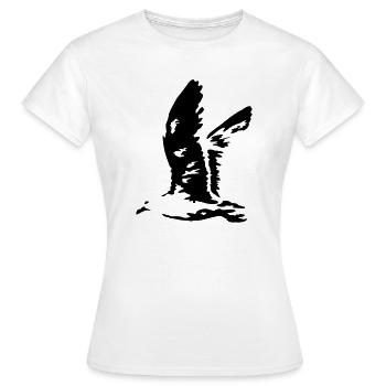 fliegende moewe urlaub - Frauen T-Shirt - Weiß - Vorne - AI Model Female 172 dark (172cm)