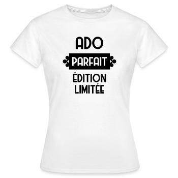 Teenager / Jugendliche / Jugendlicher / Kind - Frauen T-Shirt - Weiß - Vorne - AI Model Female 172 dark (172cm)