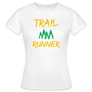Trail Runner - Frauen T-Shirt - Weiß - Vorne - AI Model Female 172 dark (172cm)