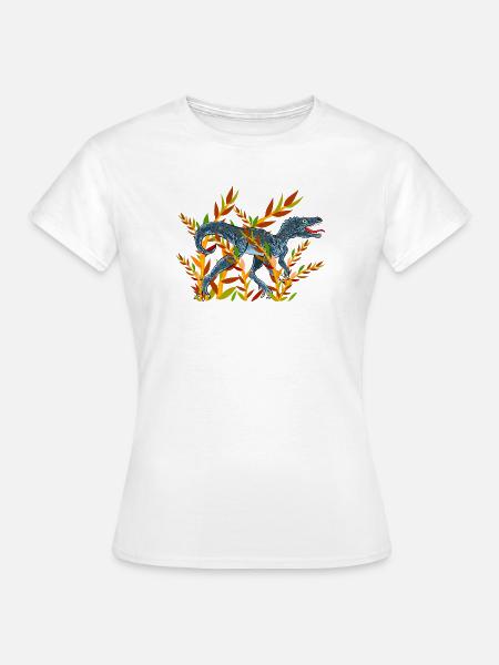 dinosaurier - Frauen T-Shirt - Weiß