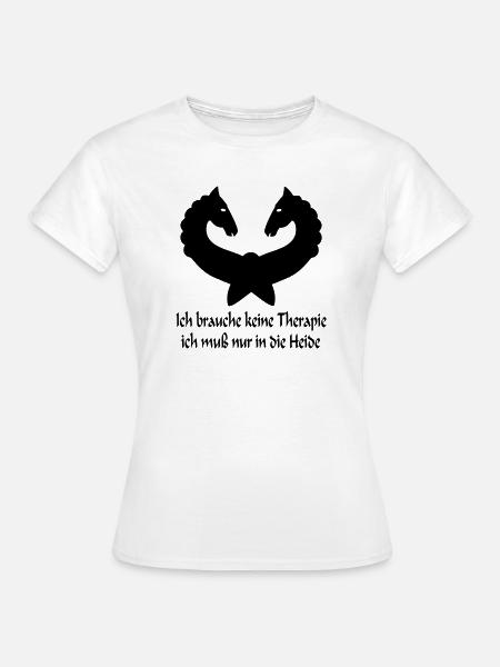 Lüneburger Heide Pferde - Frauen T-Shirt - Weiß