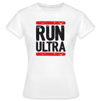 Run Ultra - T-shirt Femme - blanc - Devant - AI Model Female 172 dark (172cm)