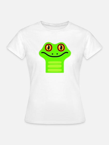 Süsser Frosch - Frauen T-Shirt - Weiß