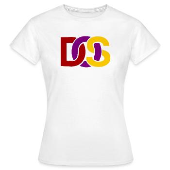 Retro MS DOS Logo - T-shirt Femme - blanc - Devant - AI Model Female 172 dark (172cm)