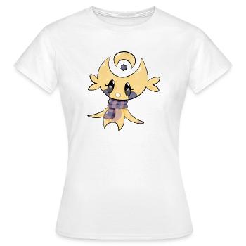 Moonpie, the friendly moon man - Women's T-Shirt - white - Front - AI Model Female 172 dark (172cm)