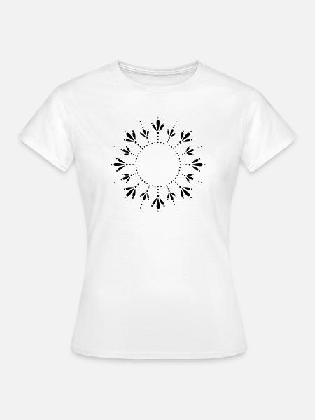 Sonne Sommer Sonnenblume - Frauen T-Shirt - Weiß