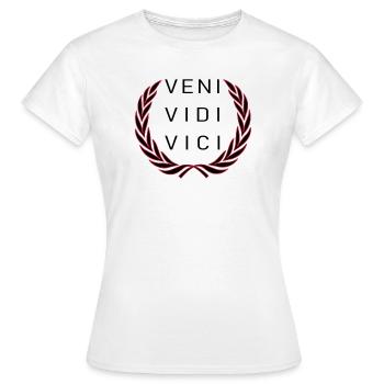 Veni Vidi Vici - T-shirt Femme - blanc - Devant - AI Model Female 172 dark (172cm)
