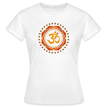 OM SYMBOL OM - T-shirt Femme - blanc - Devant - AI Model Female 172 dark (172cm)