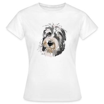 Bearded Collie - Frauen T-Shirt - Weiß - Vorne - AI Model Female 172 dark (172cm)