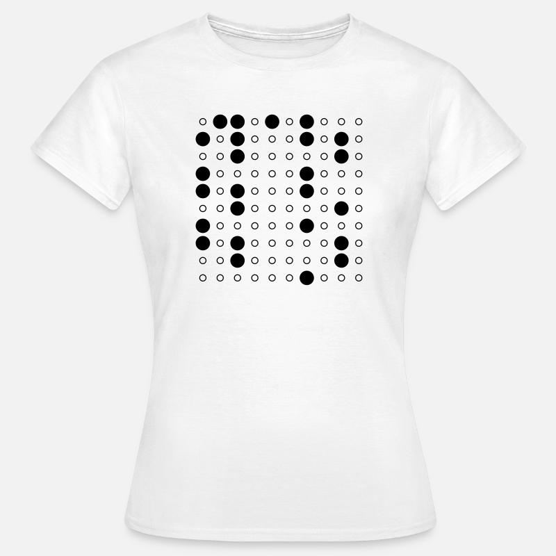Nerdy Design "Primzahlen" bis 100, Version 2/prim - Frauen T-Shirt - Weiß