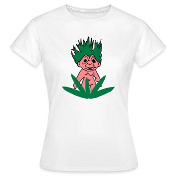 Troll Dich raus! - Frauen T-Shirt - Weiß - Vorne - AI Model Female 172 dark (172cm)