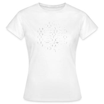 hexagone - T-shirt Femme - blanc - Devant - AI Model Female 172 dark (172cm)