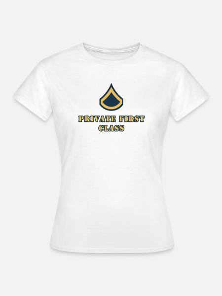 Private First Class - Frauen T-Shirt - Weiß