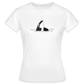 Orca - T-shirt Femme - blanc - Devant - AI Model Female 172 dark (172cm)
