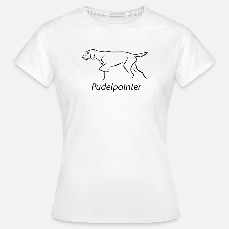 Pudelpointer - Frauen T-Shirt - Weiß