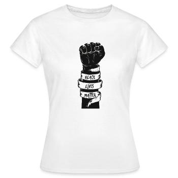 black lives matter - Women's T-Shirt - white - Front - AI Model Female 172 dark (172cm)