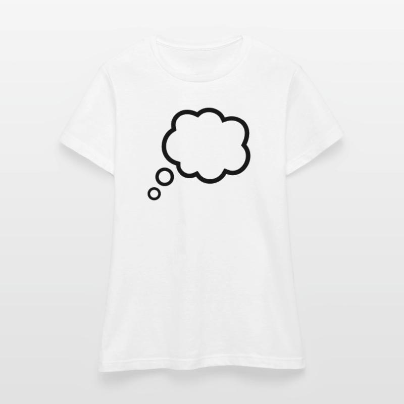 Thinking Bubble Comic Thought Bubble Bubble Thoughts Women's T-Shirt