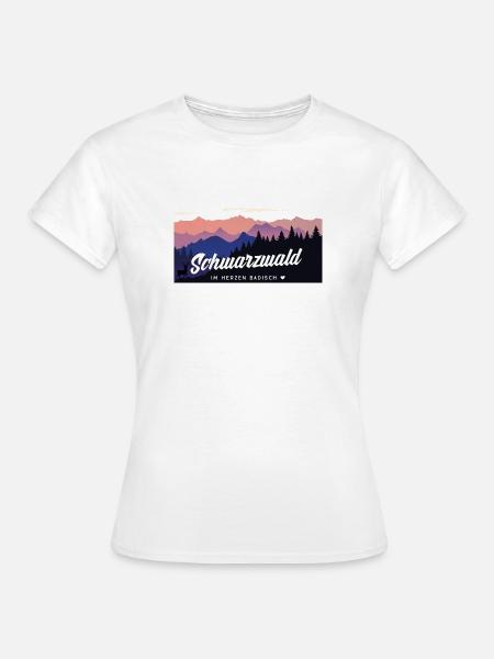 Schwarzwald - im Herzen Badisch - Frauen T-Shirt - Weiß