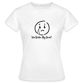 Mal d'amour - T-shirt Femme - blanc - Devant - AI Model Female 172 dark (172cm)
