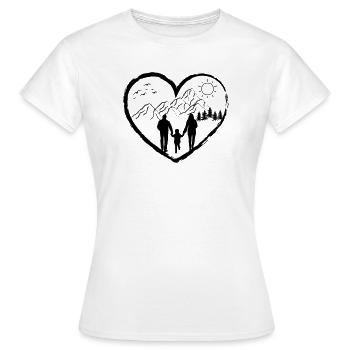 Randonnée été cadeau liberté nature - T-shirt Femme - blanc - Devant - AI Model Female 172 dark (172cm)