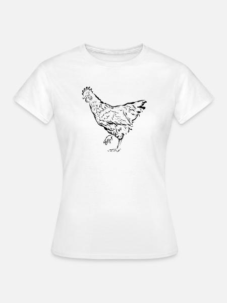 Poules poules - T-shirt Femme - blanc