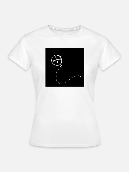 Geocaching Gesichtsmaske - Frauen T-Shirt - Weiß