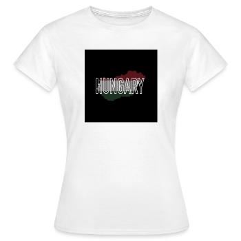 Hongrie - T-shirt Femme - blanc - Devant - AI Model Female 172 dark (172cm)