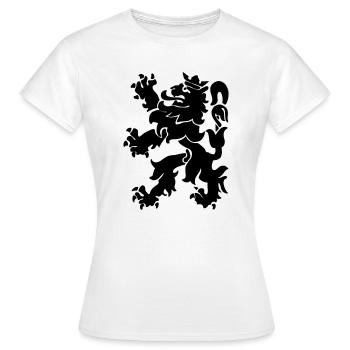 Lion lion Lowe León crown - Women's T-Shirt - white - Front - AI Model Female 172 dark (172cm)
