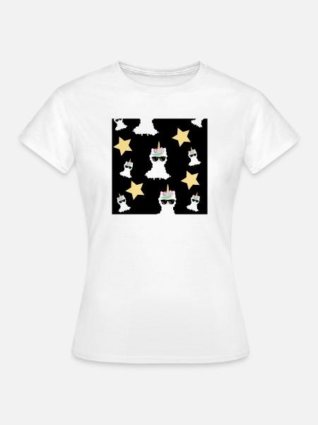 Alpaka - Frauen T-Shirt - Weiß