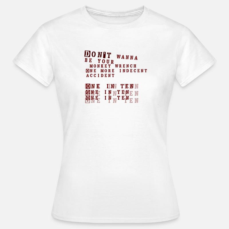 monkey wrench - foo fighters - Women's T-Shirt - white