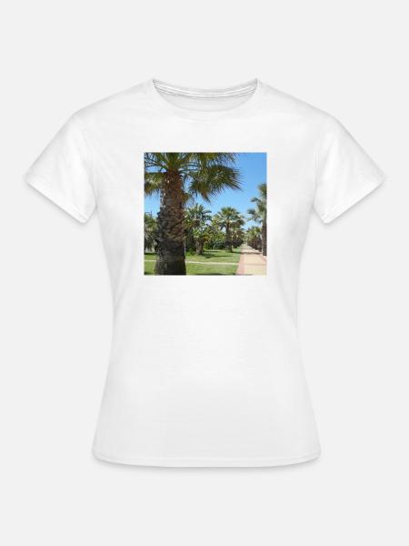 Palmen Urlaub Ferien Reise Spanien - Frauen T-Shirt - Weiß