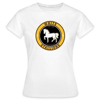 Étalons blancs - T-shirt Femme - blanc - Devant - AI Model Female 172 dark (172cm)