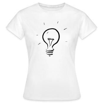 Ampoule - T-shirt Femme - blanc - Devant - AI Model Female 172 dark (172cm)