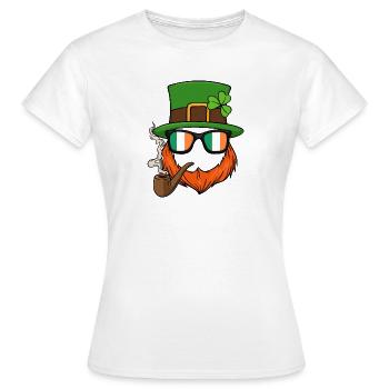 Drôle Leprechaun Patty Gnome Paddy St.Patricks Day - T-shirt Femme - blanc - Devant - AI Model Female 172 dark (172cm)