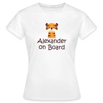 Alexander on board - T-shirt Femme - blanc - Devant - AI Model Female 172 dark (172cm)