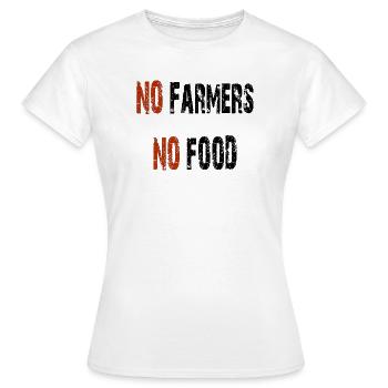 Pas d'agriculteurs pas de nourriture - T-shirt Femme - blanc - Devant - AI Model Female 172 dark (172cm)