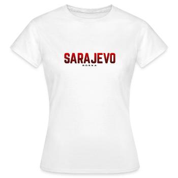 Bosnie Sarajevo - T-shirt Femme - blanc - Devant - AI Model Female 172 dark (172cm)