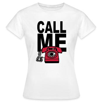 APPELLE-MOI - T-shirt Femme - blanc - Devant - AI Model Female 172 dark (172cm)