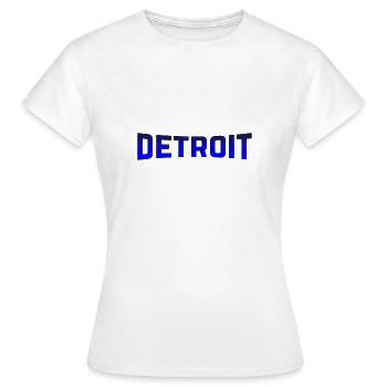 Détroit - T-shirt Femme - blanc - Devant - AI Model Female 172 dark (172cm)