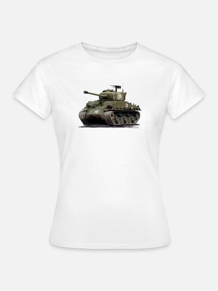 Sherman M4 - Frauen T-Shirt - Weiß