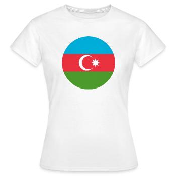 Aufkleber Luftwaffe Roundel Aserbaidschan Luftwaffe - Frauen T-Shirt - Weiß - Vorne - AI Model Female 172 dark (172cm)