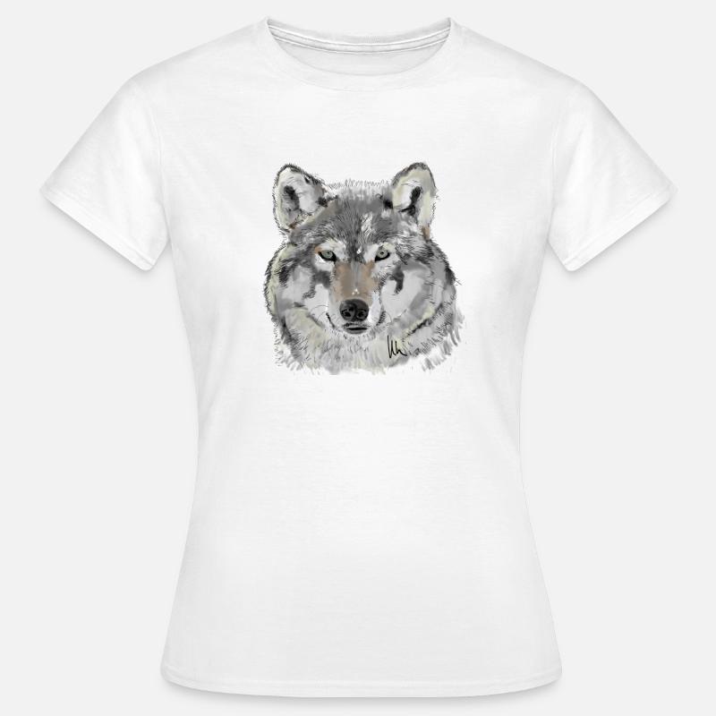 Wolf - Women's T-Shirt - white