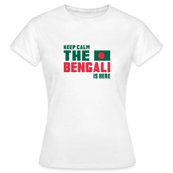 Keep Calm Bangladesh Design / Gift Idea - Women's T-Shirt - white - Front - AI Model Female 172 dark (172cm)