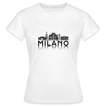 Milan - T-shirt Femme - blanc - Devant - AI Model Female 172 dark (172cm)