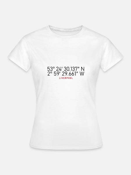 Liverpool coordinates - Women's T-Shirt - white