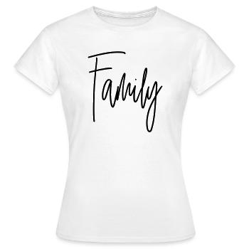 Family - Women's T-Shirt - white - Front - AI Model Female 172 dark (172cm)