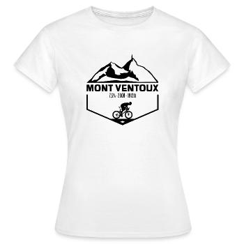 Mont Ventoux Black Edition - Frauen T-Shirt - Weiß - Vorne - AI Model Female 172 dark (172cm)