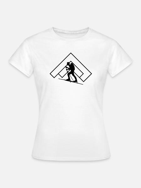 Skitour - Frauen T-Shirt - Weiß