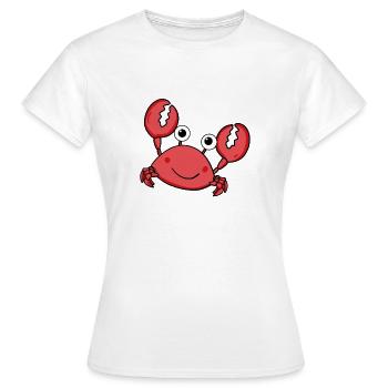 Krabbe - Frauen T-Shirt - Weiß - Vorne - AI Model Female 172 dark (172cm)