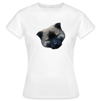 Puppy Closing, Eurasier Puppy - Women's T-Shirt - white - Front - AI Model Female 172 dark (172cm)